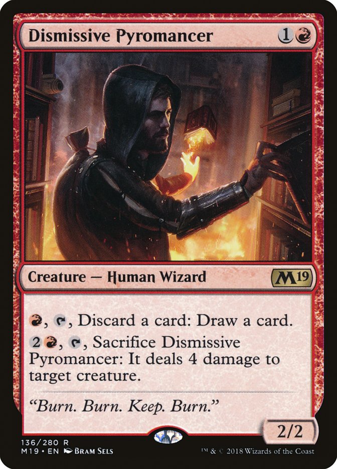 Dismissive Pyromancer [Core Set 2019] | Card Citadel