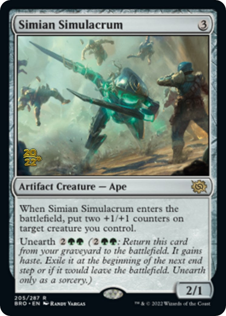 Simian Simulacrum [The Brothers' War: Prerelease Promos] | Card Citadel