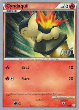 Cyndaquil (61/123) (Reshiphlosion - Christopher Kan) [World Championships 2011] | Card Citadel