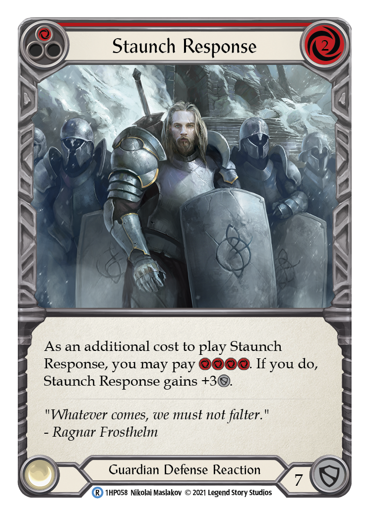 Staunch Response (Red) [1HP058] | Card Citadel