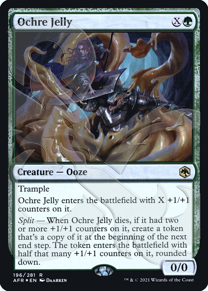 Ochre Jelly (Ampersand Promo) [Dungeons & Dragons: Adventures in the Forgotten Realms Promos] | Card Citadel