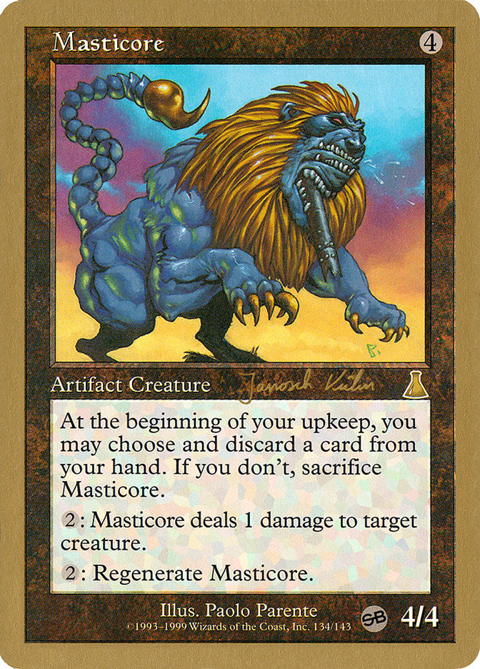 Masticore (Janosch Kuhn) (SB) [World Championship Decks 2000] | Card Citadel