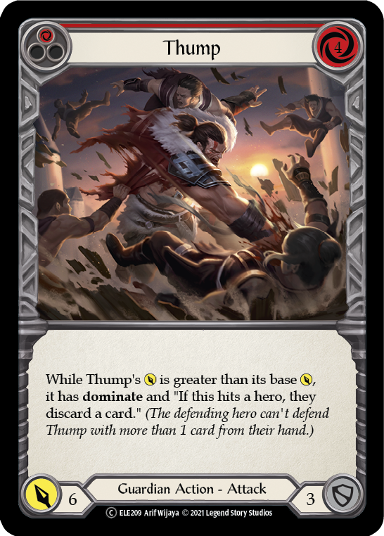 Thump (Red) [U-ELE209] Unlimited Normal | Card Citadel