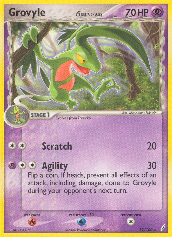 Grovyle(19/100) (Delta Species) [EX: Crystal Guardians] | Card Citadel