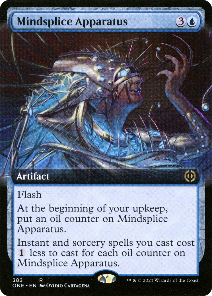 Mindsplice Apparatus (Extended Art) [Phyrexia: All Will Be One] | Card Citadel