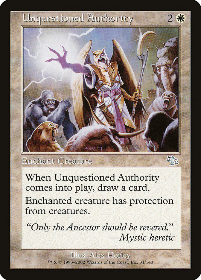 Unquestioned Authority [Judgment] | Card Citadel