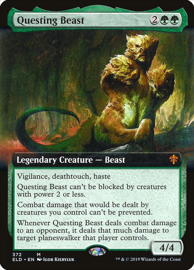 Questing Beast (Extended Art) [Throne of Eldraine] | Card Citadel