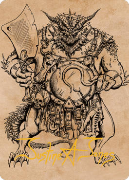 Thrakkus the Butcher Art Card (Gold-Stamped Signature) [Commander Legends: Battle for Baldur's Gate Art Series] | Card Citadel