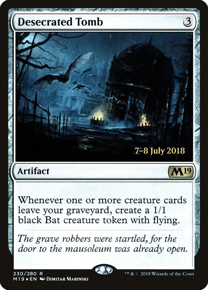 Desecrated Tomb [Core Set 2019 Promos] | Card Citadel