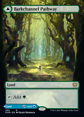 Barkchannel Pathway // Tidechannel Pathway (Borderless Alternate Art) [Kaldheim] | Card Citadel