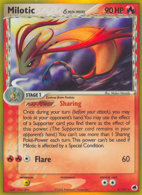 Milotic (5/101) (Delta Species) [EX: Dragon Frontiers] | Card Citadel