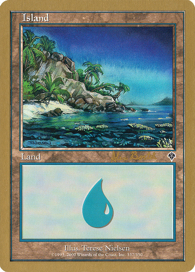 Island (ab337) (Alex Borteh) [World Championship Decks 2001] | Card Citadel