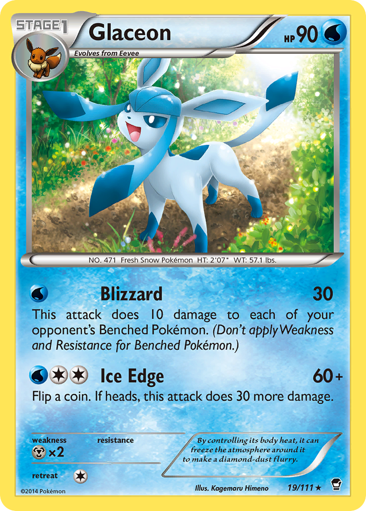 Glaceon (19/111) [XY: Furious Fists] | Card Citadel