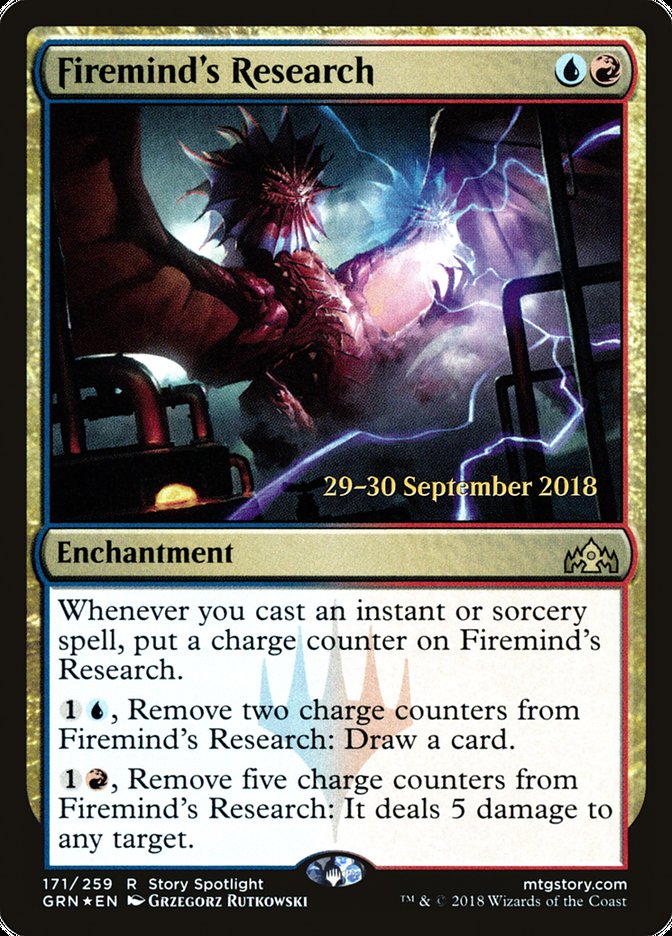 Firemind's Research [Guilds of Ravnica Promos] | Card Citadel