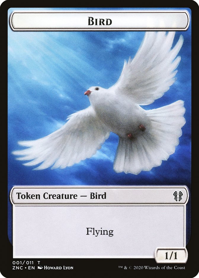 Bird // Kor Ally Double-sided Token [Zendikar Rising Commander Tokens] | Card Citadel