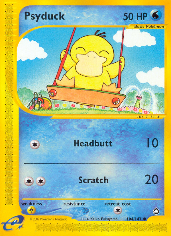Psyduck (104/147) [Aquapolis] | Card Citadel