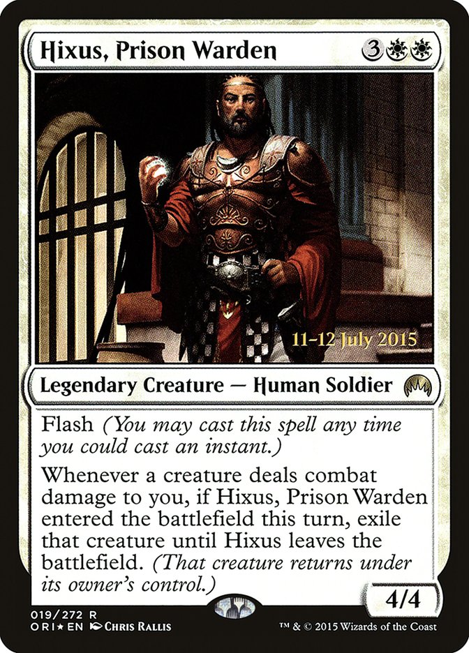 Hixus, Prison Warden [Magic Origins Promos] | Card Citadel
