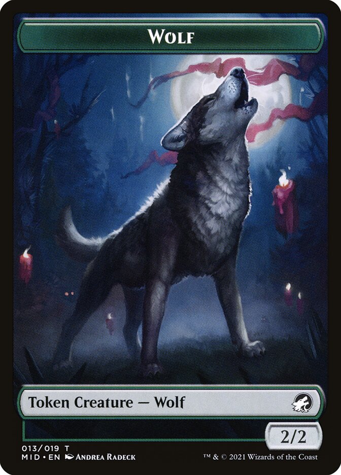 Wolf (013) // Clue (016) Double-sided Token [Challenger Decks 2022 Tokens] | Card Citadel