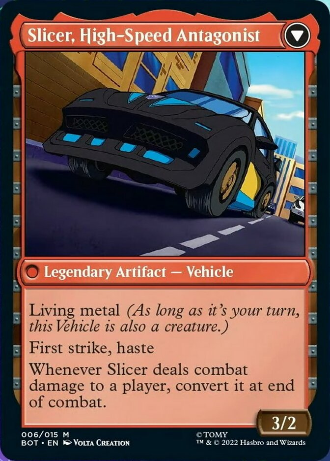 Slicer, Hired Muscle // Slicer, High-Speed Antagonist [Universes Beyond: Transformers] | Card Citadel