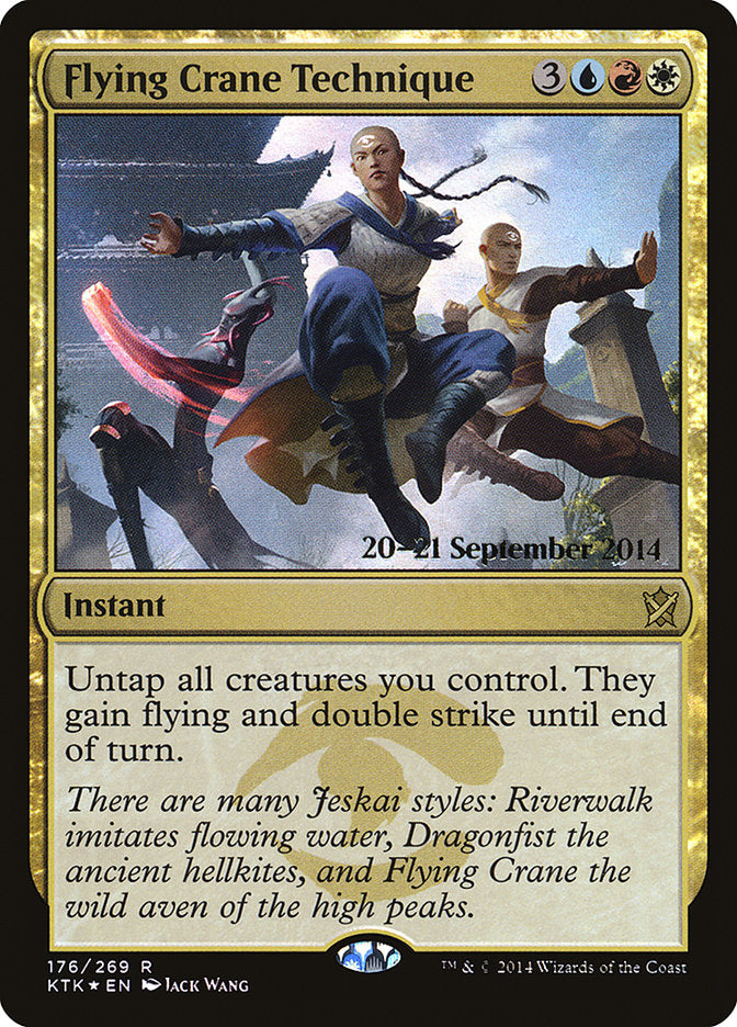 Flying Crane Technique [Khans of Tarkir Promos] | Card Citadel