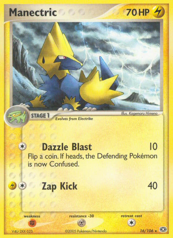 Manectric (16/106) [EX: Emerald] | Card Citadel