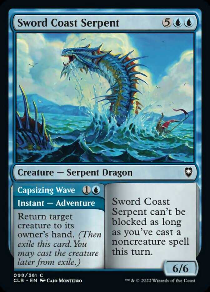 Sword Coast Serpent // Capsizing Wave [Commander Legends: Battle for Baldur's Gate] | Card Citadel