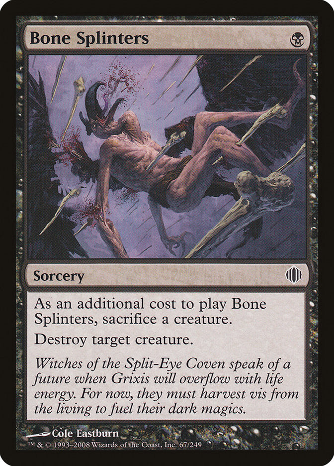 Bone Splinters [Shards of Alara] | Card Citadel