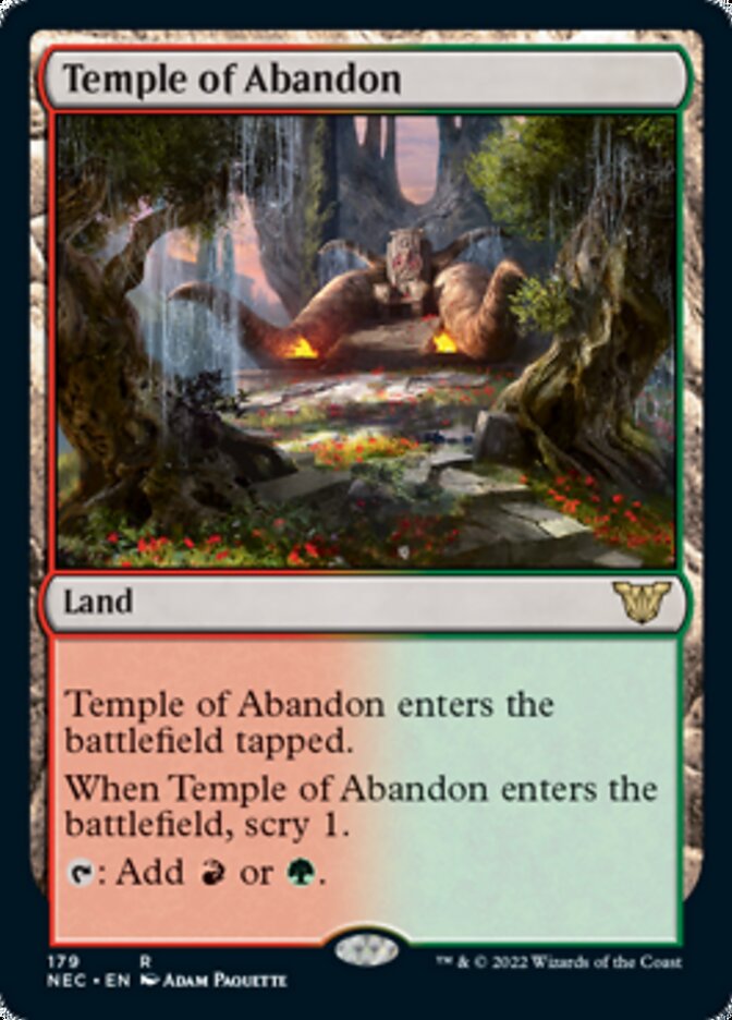 Temple of Abandon [Kamigawa: Neon Dynasty Commander] | Card Citadel