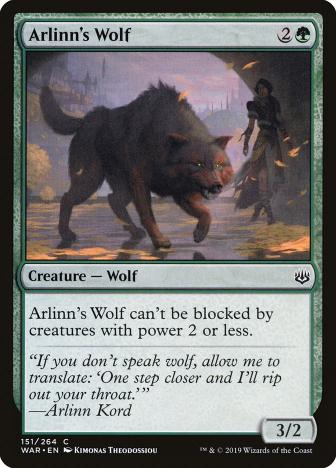 Arlinn's Wolf [War of the Spark] | Card Citadel