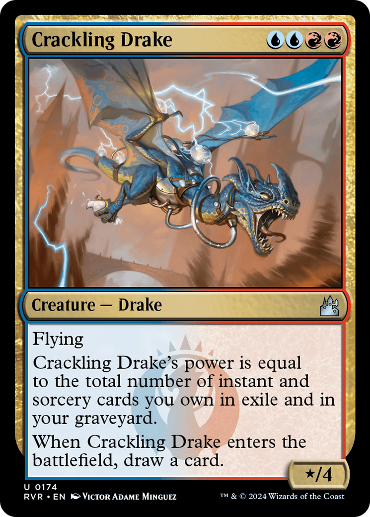 Crackling Drake [Ravnica Remastered] | Card Citadel