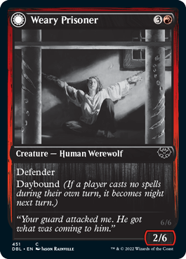 Weary Prisoner // Wrathful Jailbreaker [Innistrad: Double Feature] | Card Citadel