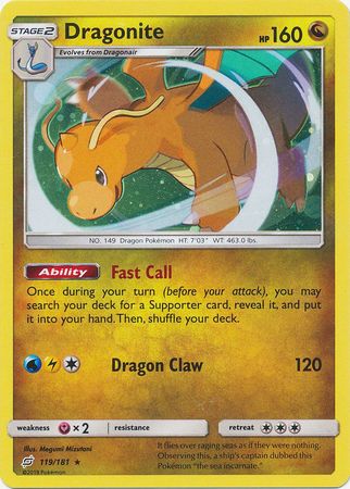 Dragonite (119/181) (Cosmos Holo) [Sun & Moon: Team Up] | Card Citadel
