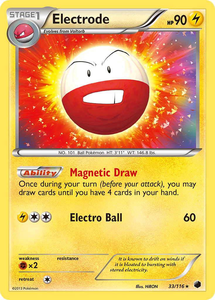 Electrode (33/116) [Black & White: Plasma Freeze] | Card Citadel