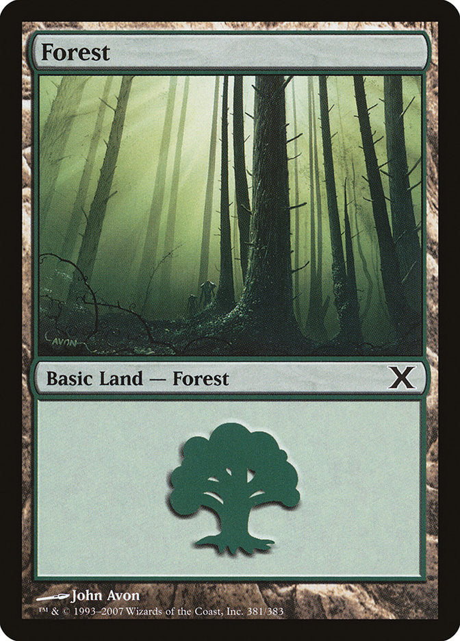 Forest (381) [Tenth Edition] | Card Citadel