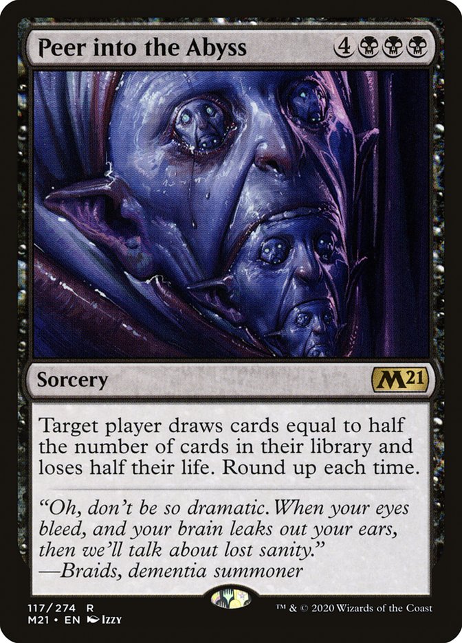 Peer Into the Abyss [Core Set 2021] | Card Citadel