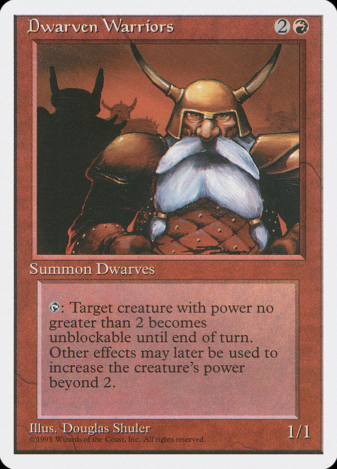 Dwarven Warriors [Fourth Edition] | Card Citadel