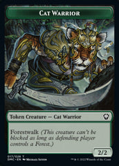 Saproling // Cat Warrior Double-sided Token [Dominaria United Tokens] | Card Citadel