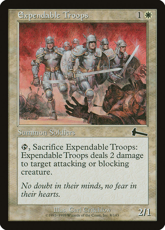 Expendable Troops [Urza's Legacy] | Card Citadel