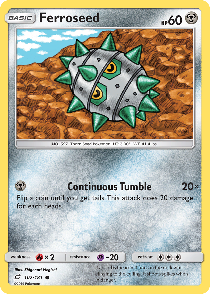 Ferroseed (102/181) [Sun & Moon: Team Up] | Card Citadel