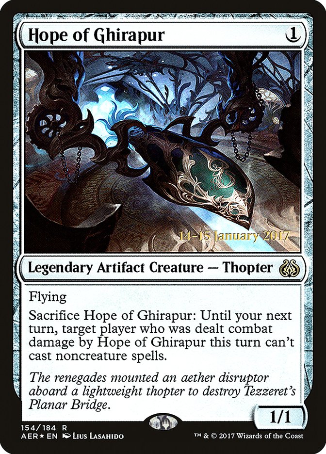 Hope of Ghirapur (Prerelease Promo) [Aether Revolt Prerelease Promos] | Card Citadel