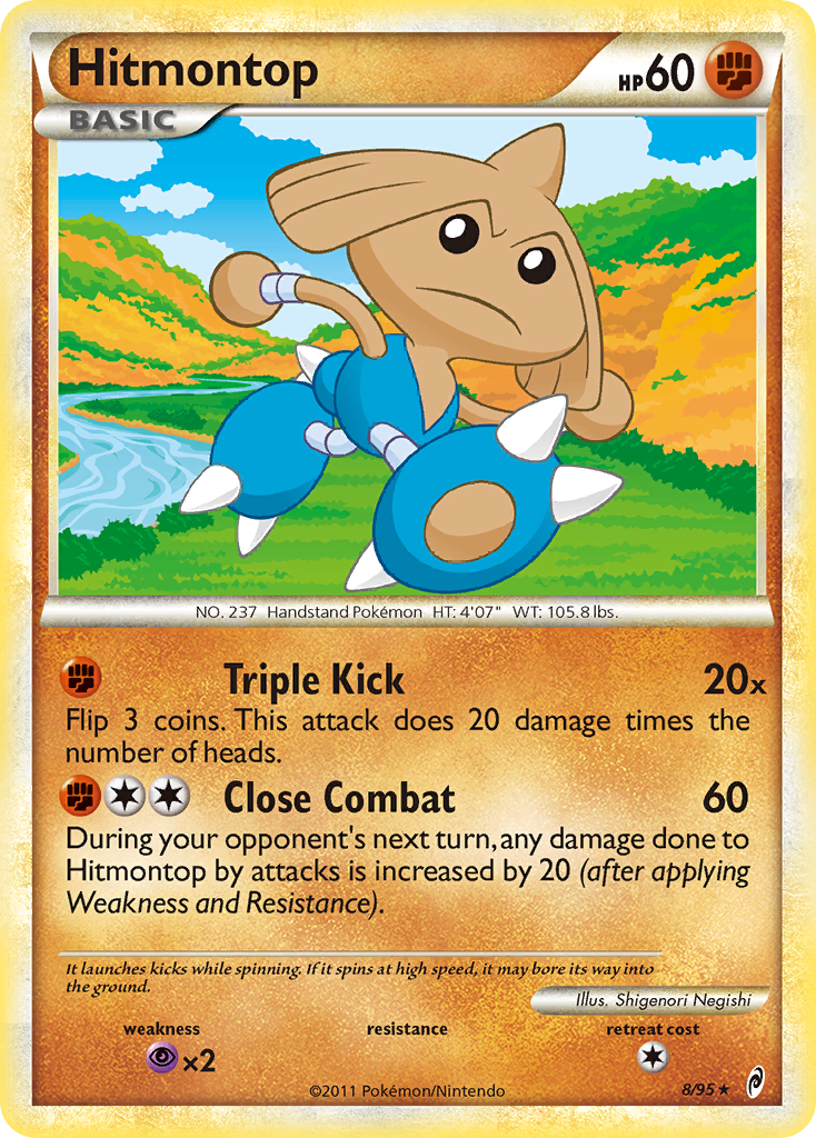 Hitmontop (8/95) [HeartGold & SoulSilver: Call of Legends] | Card Citadel