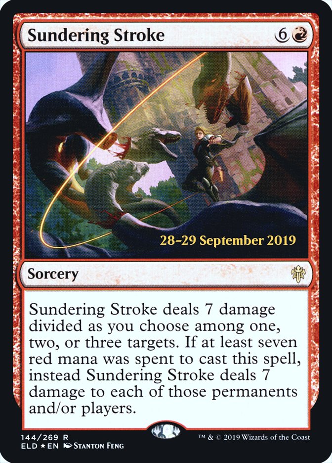 Sundering Stroke  [Throne of Eldraine Prerelease Promos] | Card Citadel