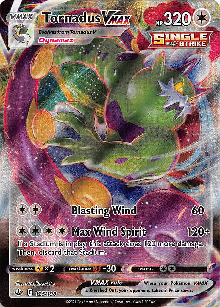 Tornadus VMAX (125/198) [Sword & Shield: Chilling Reign] | Card Citadel