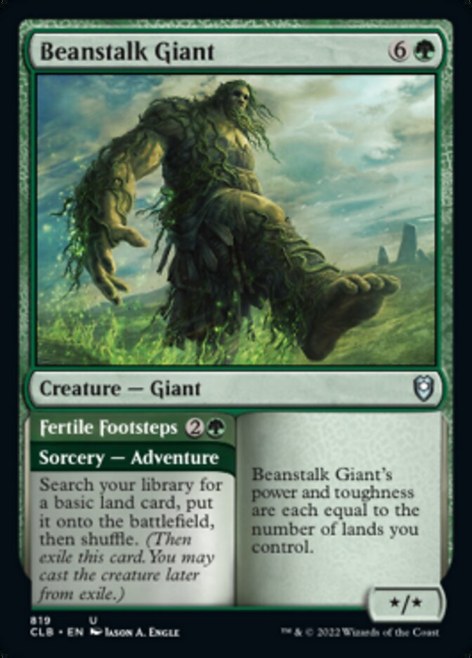 Beanstalk Giant // Fertile Footsteps [Commander Legends: Battle for Baldur's Gate] | Card Citadel