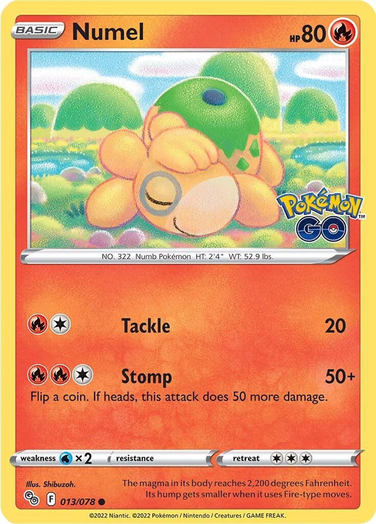 Numel (013/078) [Pokémon GO] | Card Citadel