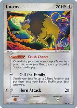 Tauros (12/100) (Empotech - Dylan Lefavour) [World Championships 2008] | Card Citadel