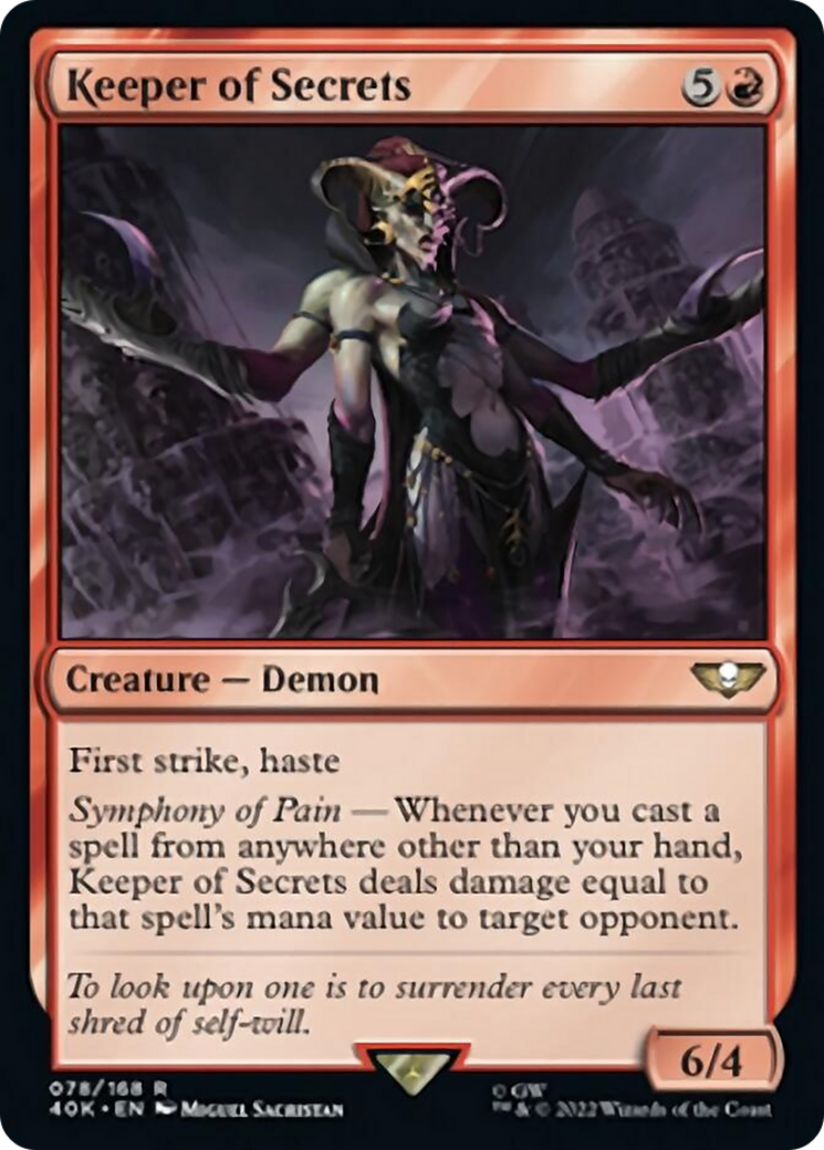 Keeper of Secrets [Universes Beyond: Warhammer 40,000] | Card Citadel