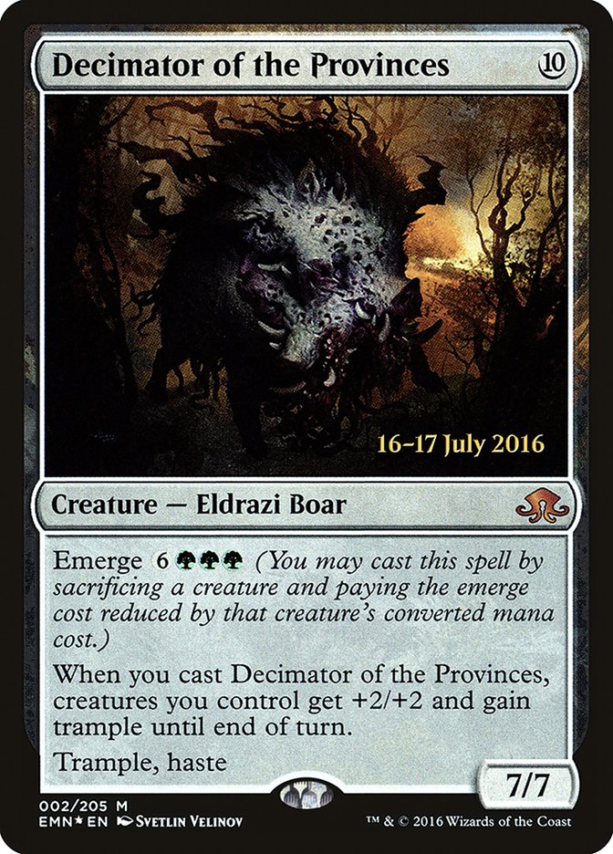 Decimator of the Provinces [Eldritch Moon Promos] | Card Citadel