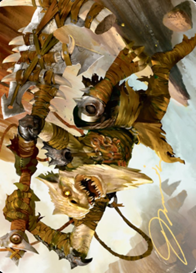 Teeterpeak Ambusher Art Card (Gold-Stamped Signature) [Zendikar Rising Art Series] | Card Citadel