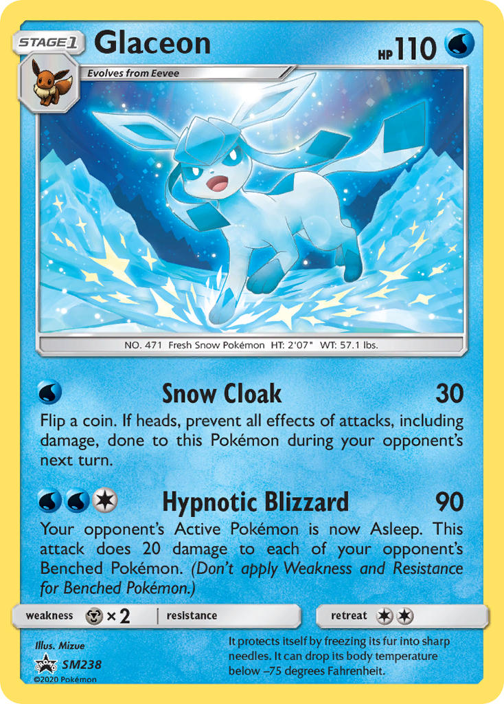 Glaceon (SM238) [Sun & Moon: Black Star Promos] | Card Citadel